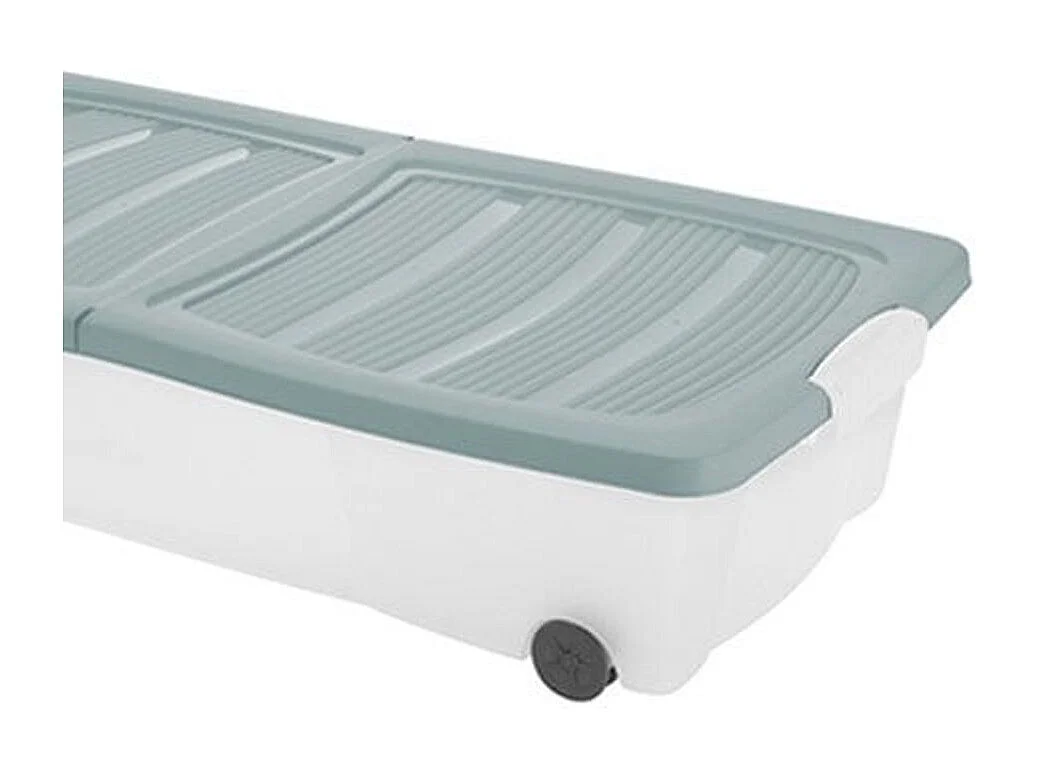 Caja multiusos con ruedas verde 80 x 40 cm