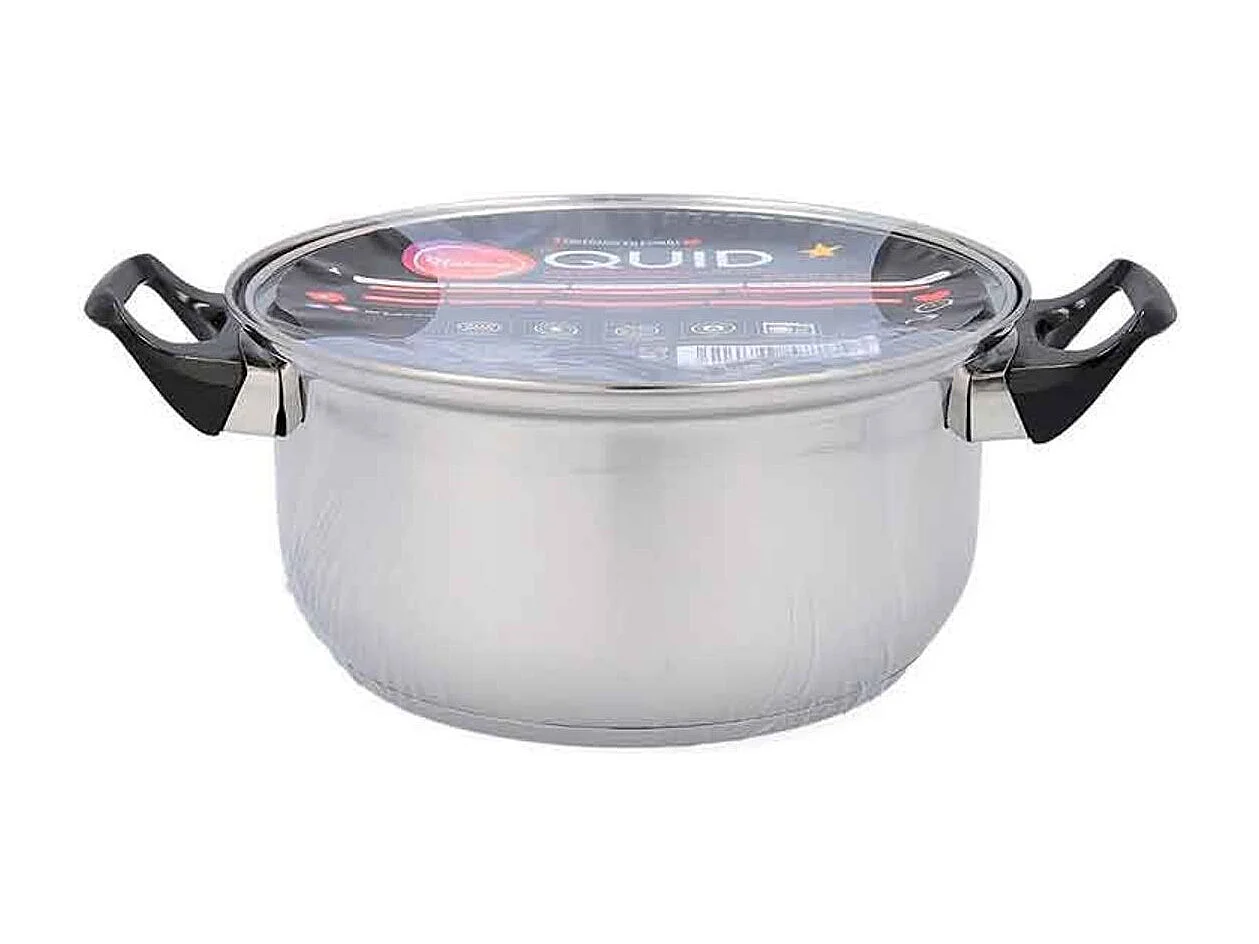 Cacerola Hábitat Quid con tapa acero inoxidable Ø24x11,5 cm