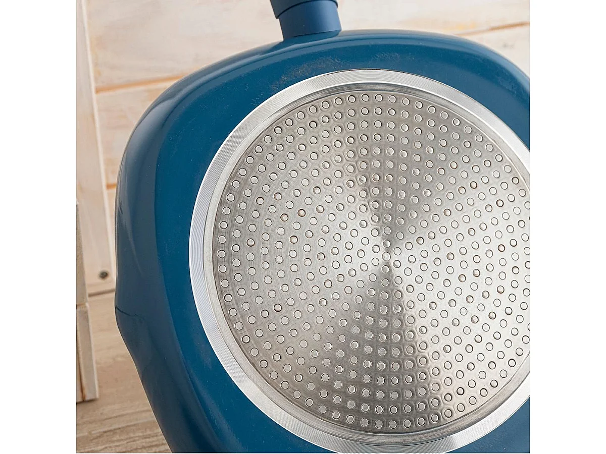 Asador Baltic Quid aluminio estampado gris/azul 39x28 cm