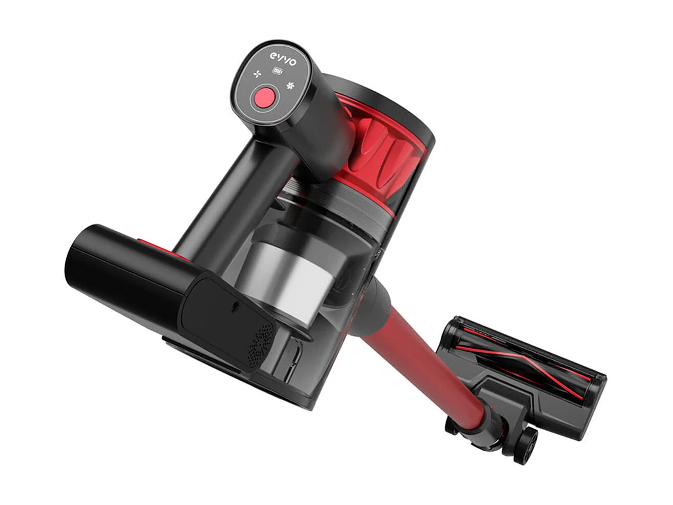 Aspirador vertical Evvo Ai25 200W 12kPa 2 en 1 negro/rojo