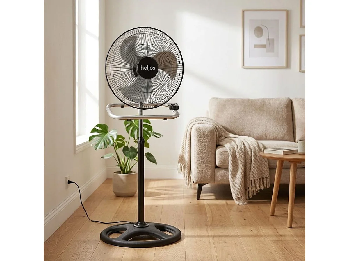 Ventilador Tramontana Helios Home 55W 3 en 1 negro Ø50 cm