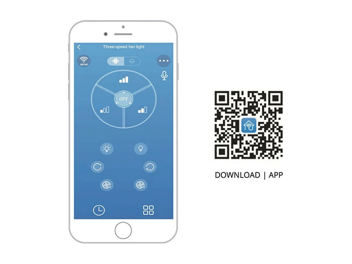 Ventilador de techo Jura Lumit 74W 5 aspas mando a distancia marrón Ø53,5 cm