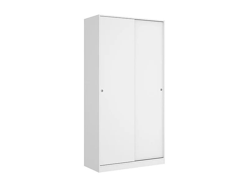 Armario Slide Plus 2 puertas correderas blanco 204x100x50 cm