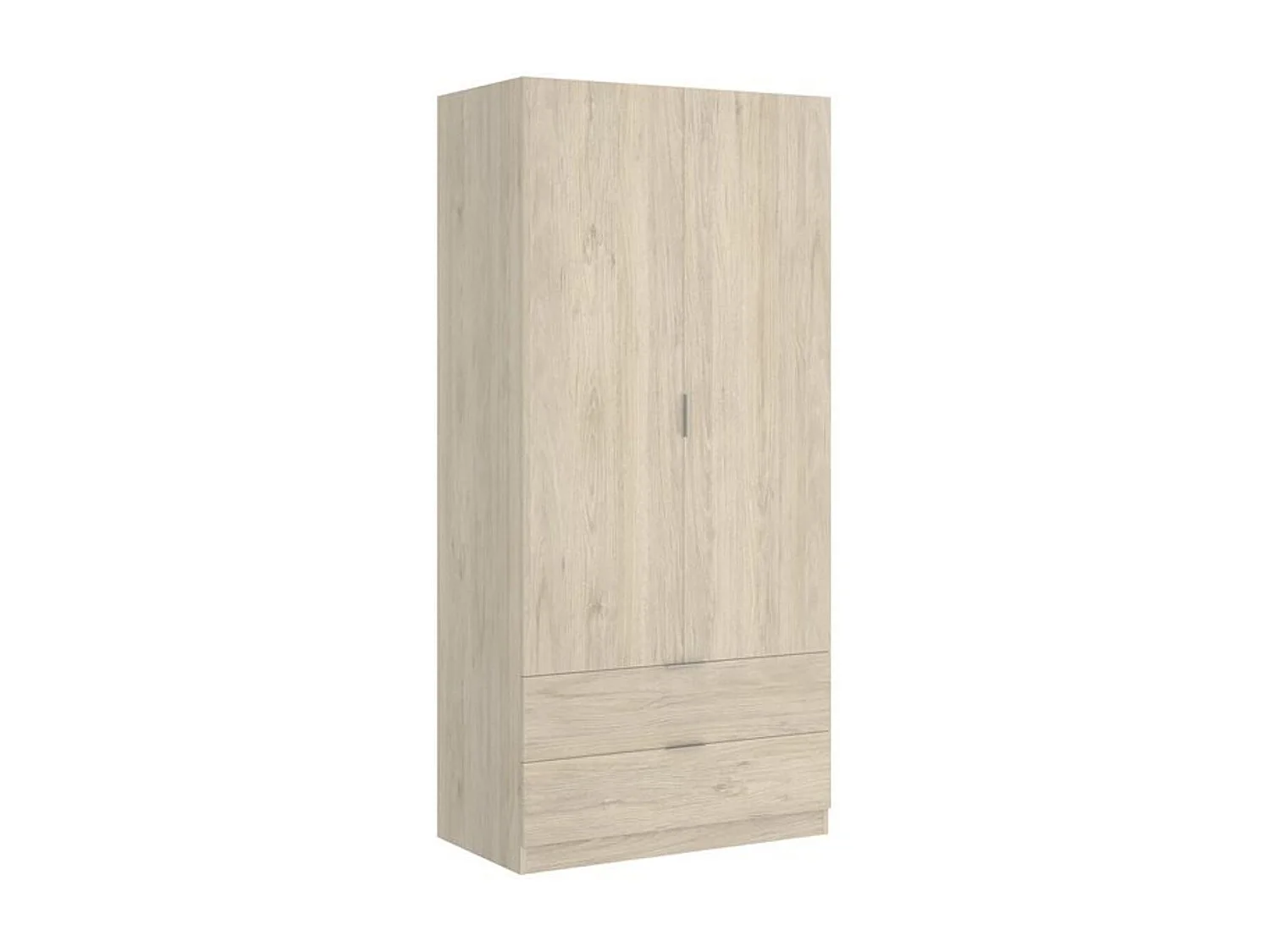 Armario Essen 2 puertas abatibles con 2 cajones natural 184x81x52 cm