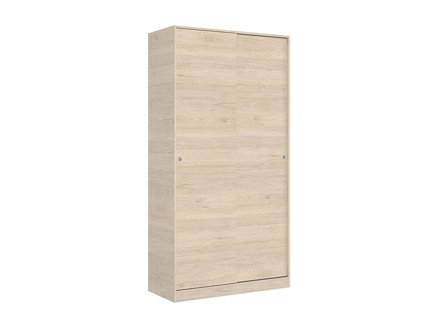 Armario Slide Plus 2 puertas correderas natural 204x100x50 cm