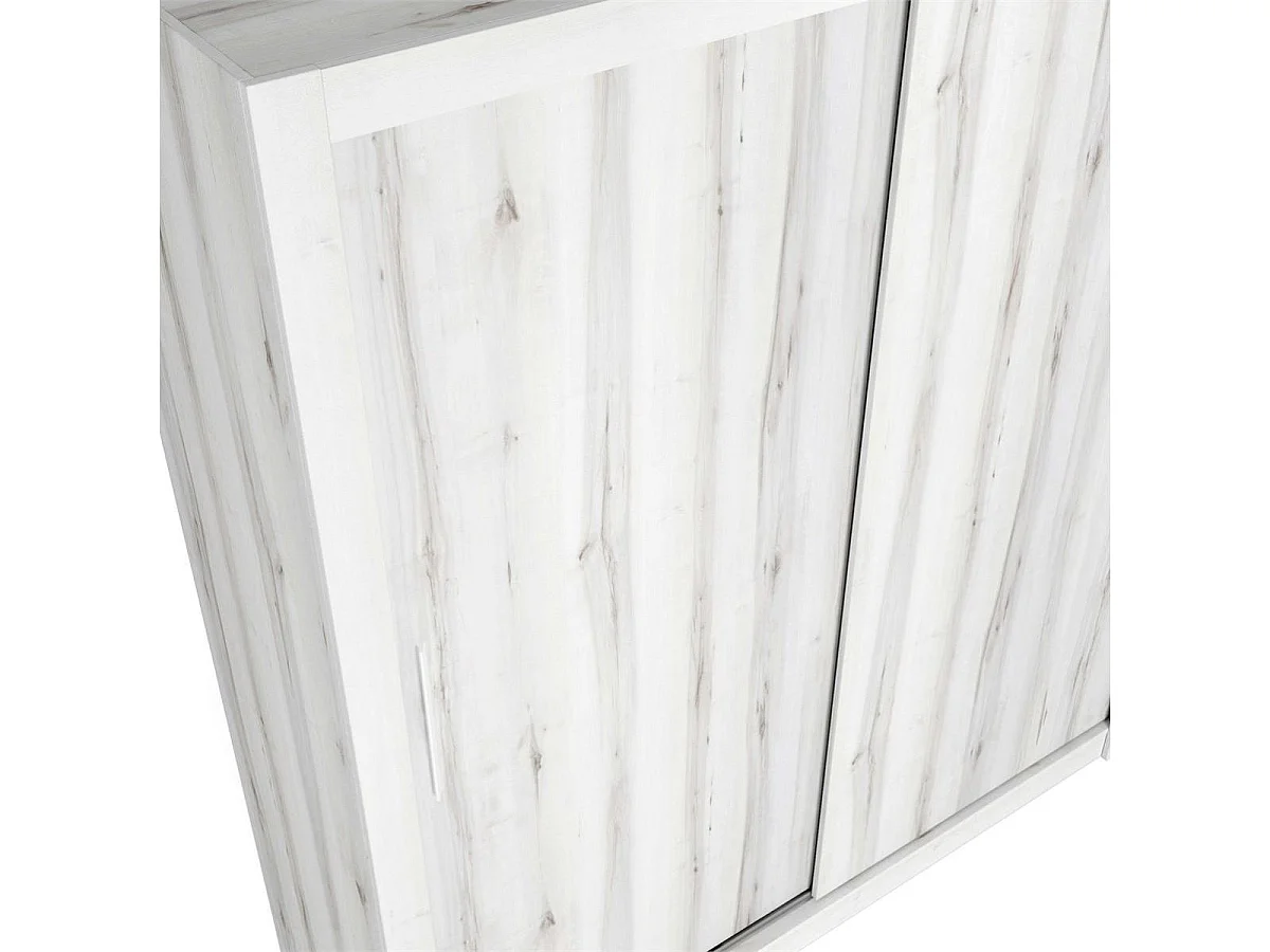 Armario Sava 2 puertas correderas albo 201x182x58,7 cm