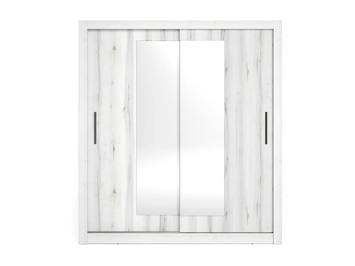 Armario Sava 2 puertas correderas con espejo albo 201x182x58,7 cm