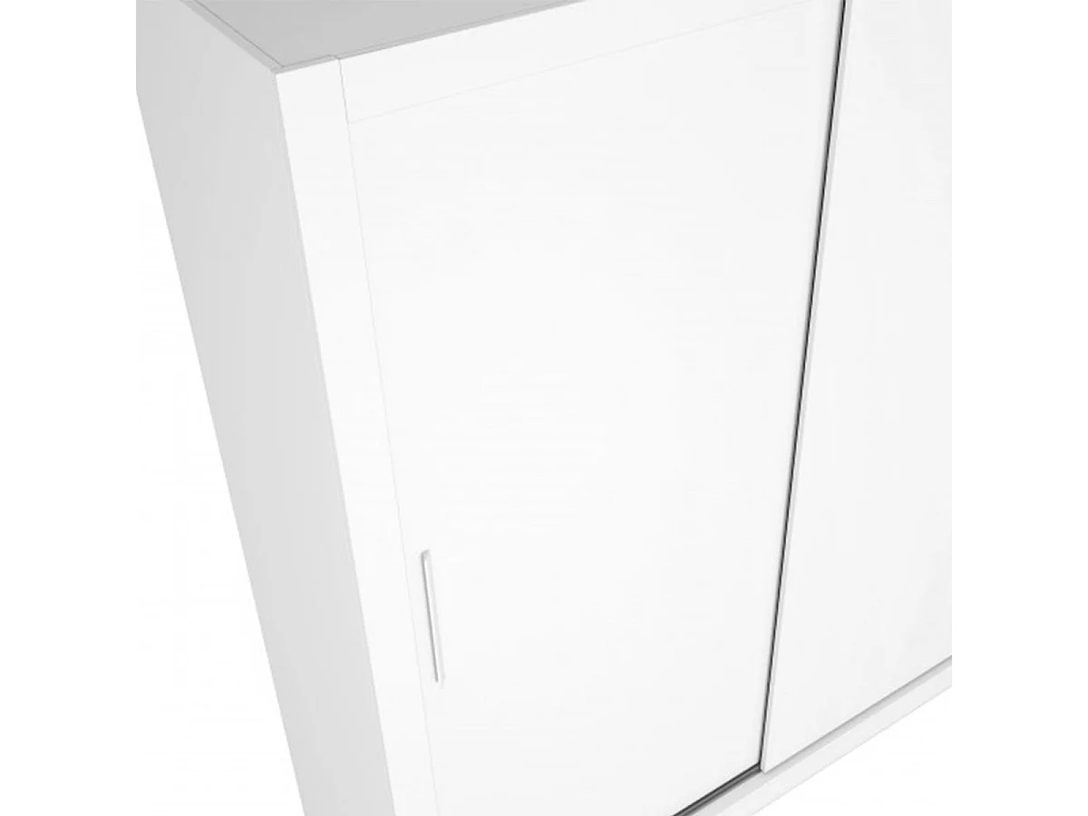 Armario Sava 2 puertas correderas blanco mate 201x182x58,7 cm