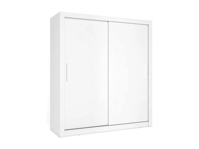 Armario Sava 2 puertas correderas blanco mate 201x182x58,7 cm