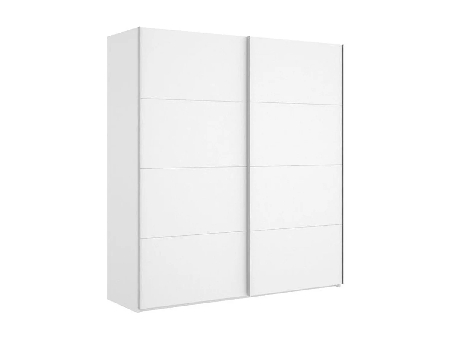 Armario Slide 2 puertas correderas blanco brillo 204x180x65 cm