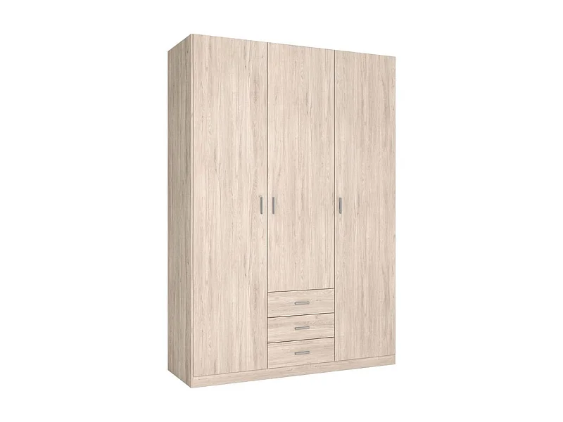 Armario Roma 3 puertas + 3 cajones sahara 215,5x148,9x52,6 cm