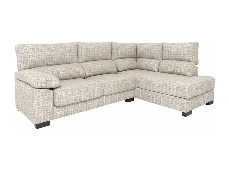 Sofá chaiselongue Meridien 3 plazas deslizante + reclinable tela Sorrento 100x282x195 cm