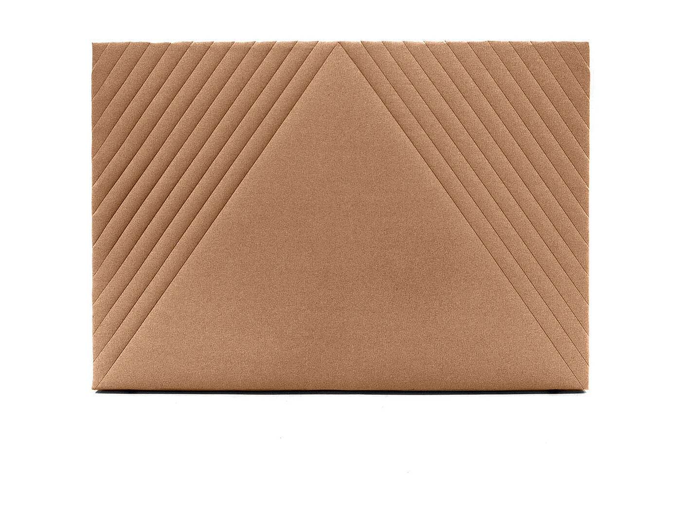 Cabecero Ribadesella tela Guata diseño líneas 165 cm ocre