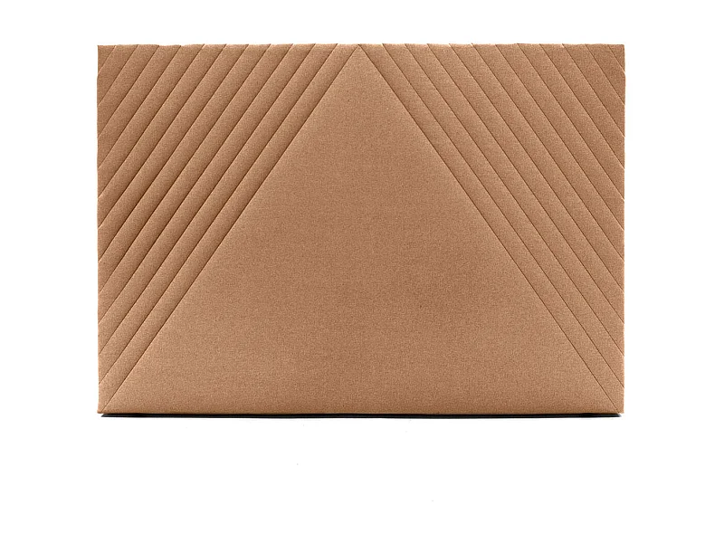 Cabecero Ribadesella tela Guata diseño líneas 165 cm ocre