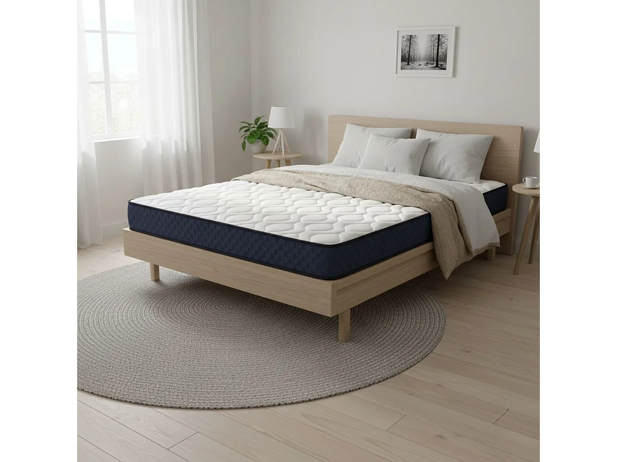 Colchón viscoelástico Noah Visco Roll 25 núcleo Flexcel blanco 135x190 cm
