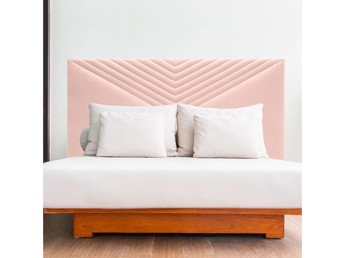 Cabecero Celorio tela Guata diseño líneas 150 cm rosa