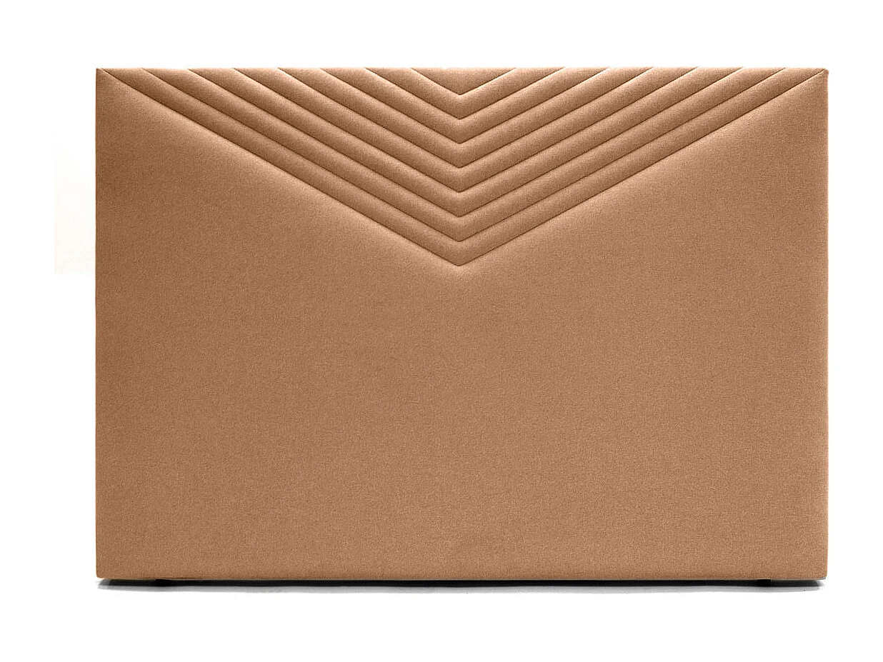Cabecero Celorio tela Guata diseño líneas 150 cm ocre