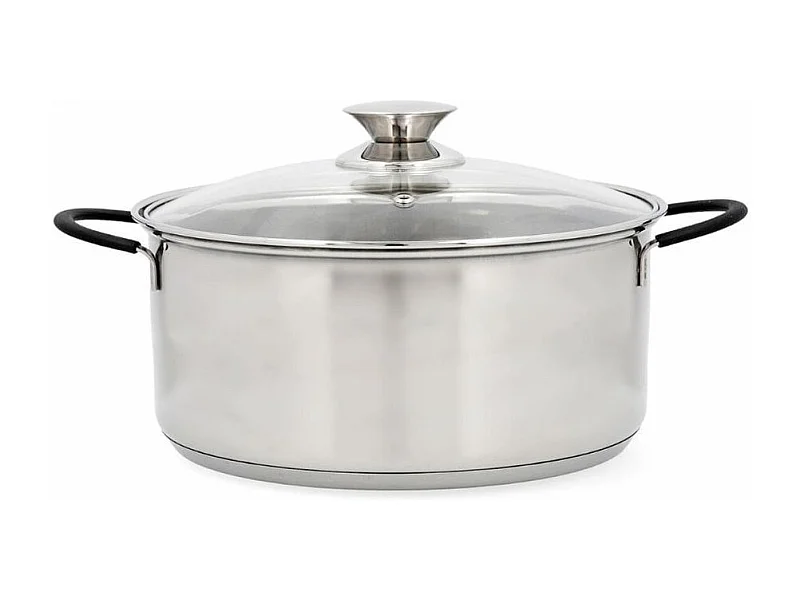 Cacerola Sensory Quid con tapa de cristal acero inoxidable Ø18 cm