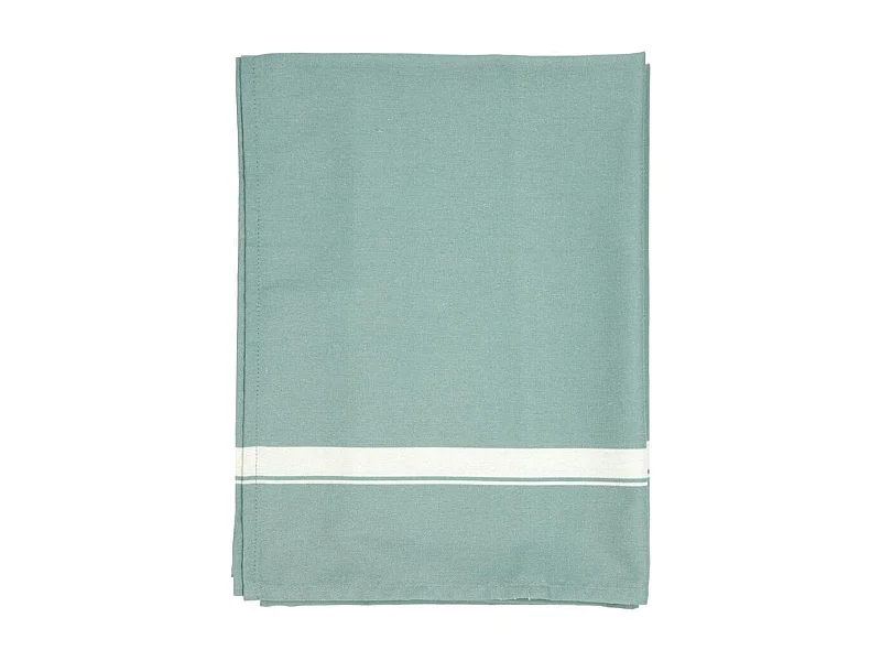 Mantel Okapi Due Vinthera algodón turquesa 145x145 cm