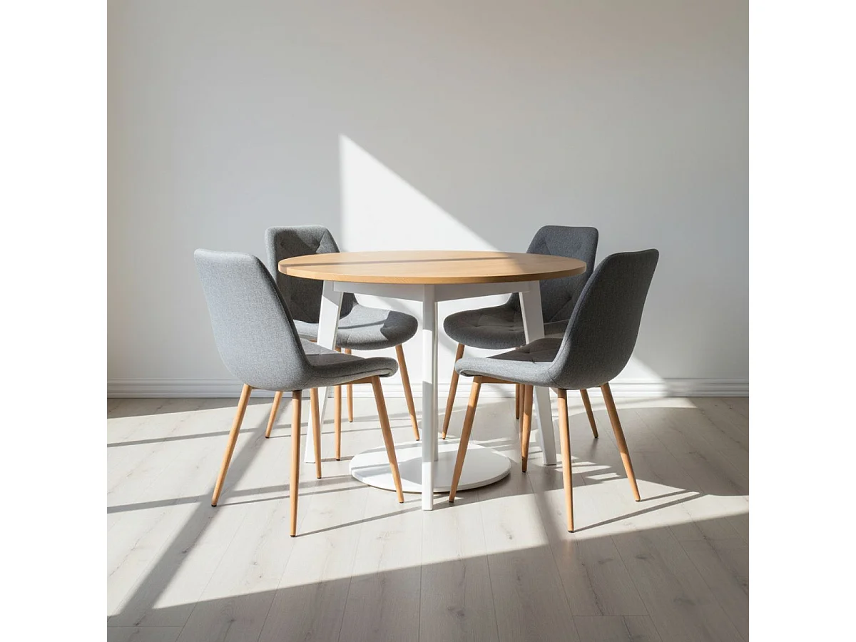 Conjunto de 4 cadeiras de jantar Marlene Tejido - Gri