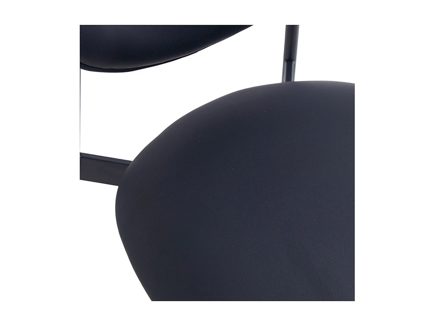 Pack de 2 sillas Eva respaldo curvado negro 85x52x47 cm Adec