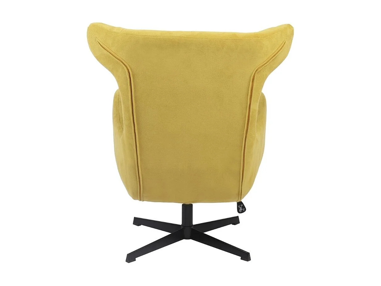 Butaca Munich giratoria y reclinable amarillo 100x77x85 cm Adec