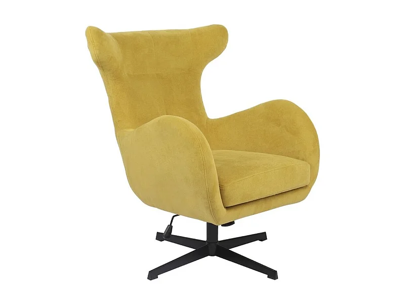 Butaca Munich giratoria y reclinable amarillo 100x77x85 cm Adec