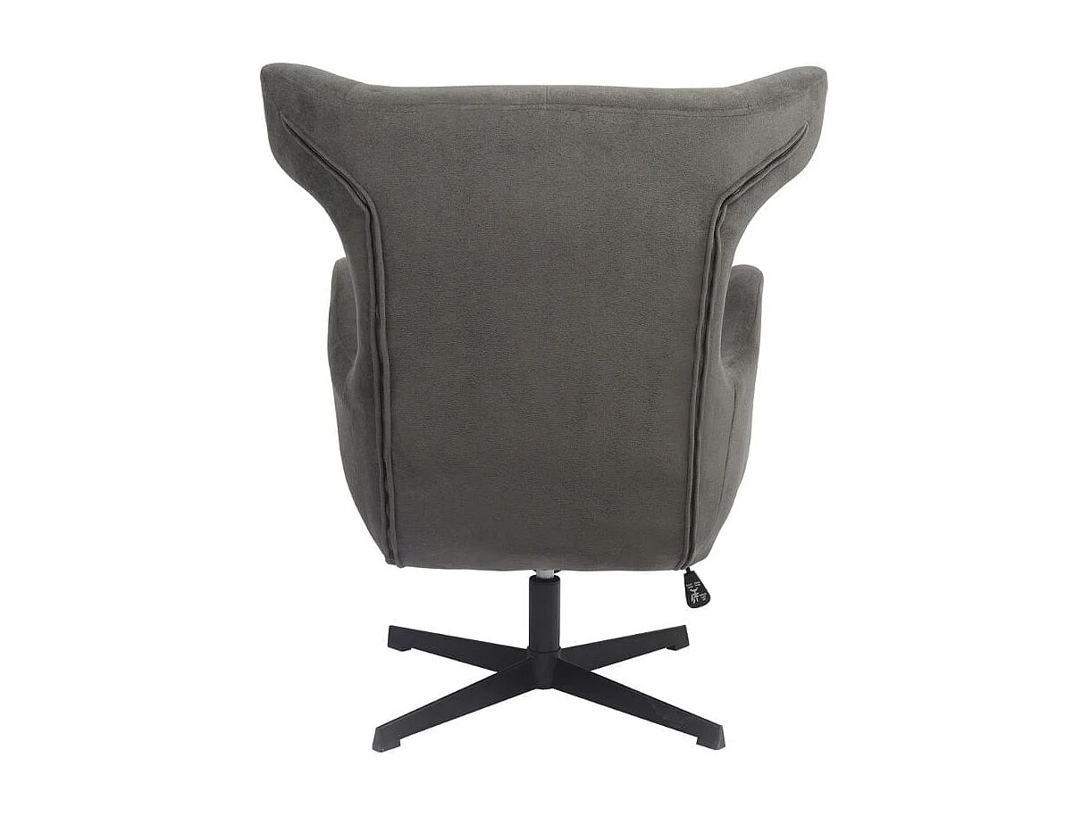 Butaca Munich giratoria y reclinable gris 100x77x85 cm Adec