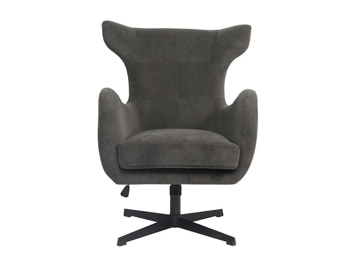 Butaca Munich giratoria y reclinable gris 100x77x85 cm Adec