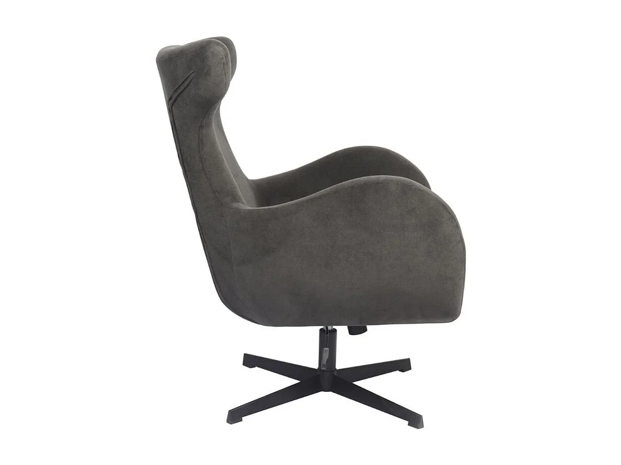 Butaca Munich giratoria y reclinable gris 100x77x85 cm Adec