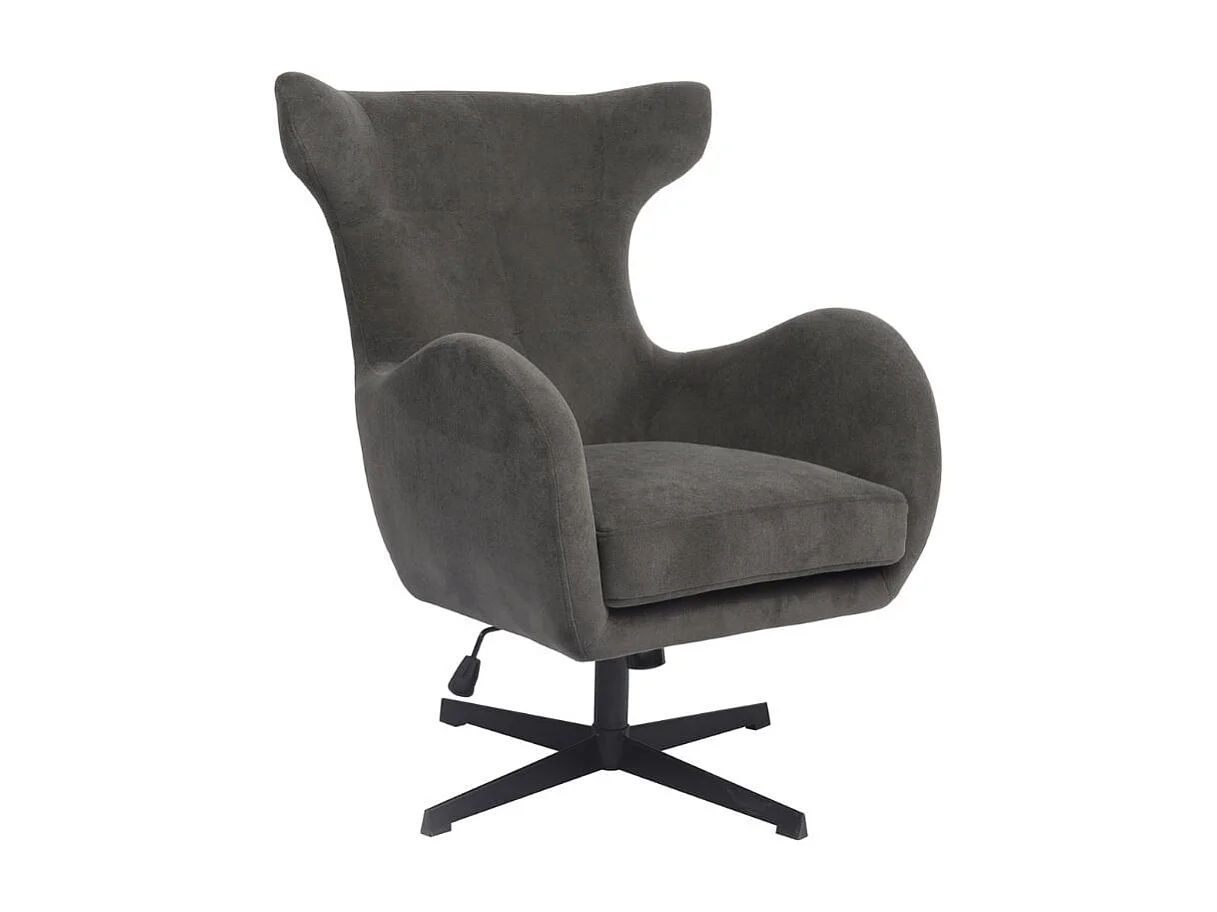 Butaca Munich giratoria y reclinable gris 100x77x85 cm Adec