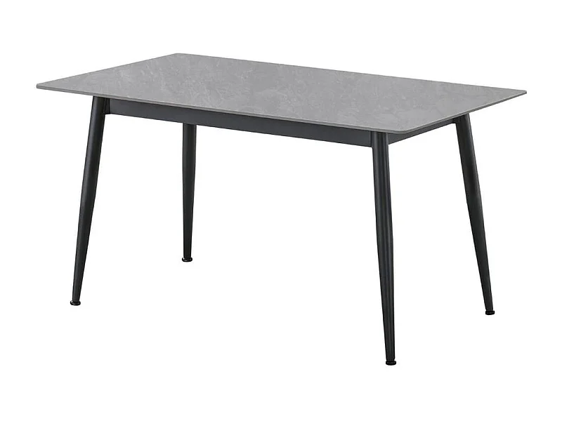 Mesa de comedor Berna diseño gres gris 75x140x80 cm Adec
