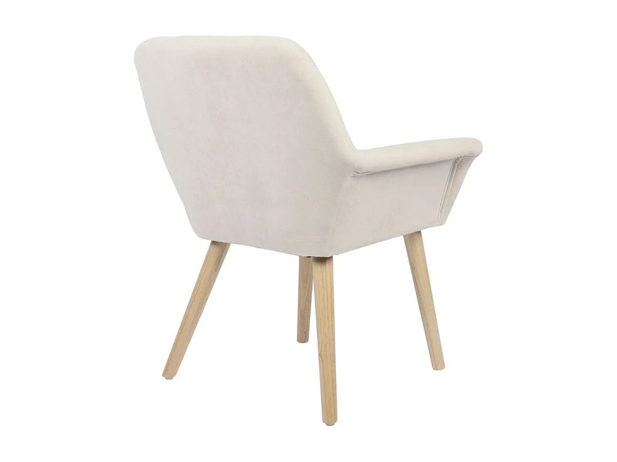 Pack de 2 sillas Nature acolchado microfibra beige 82x67,5x64 cm Adec