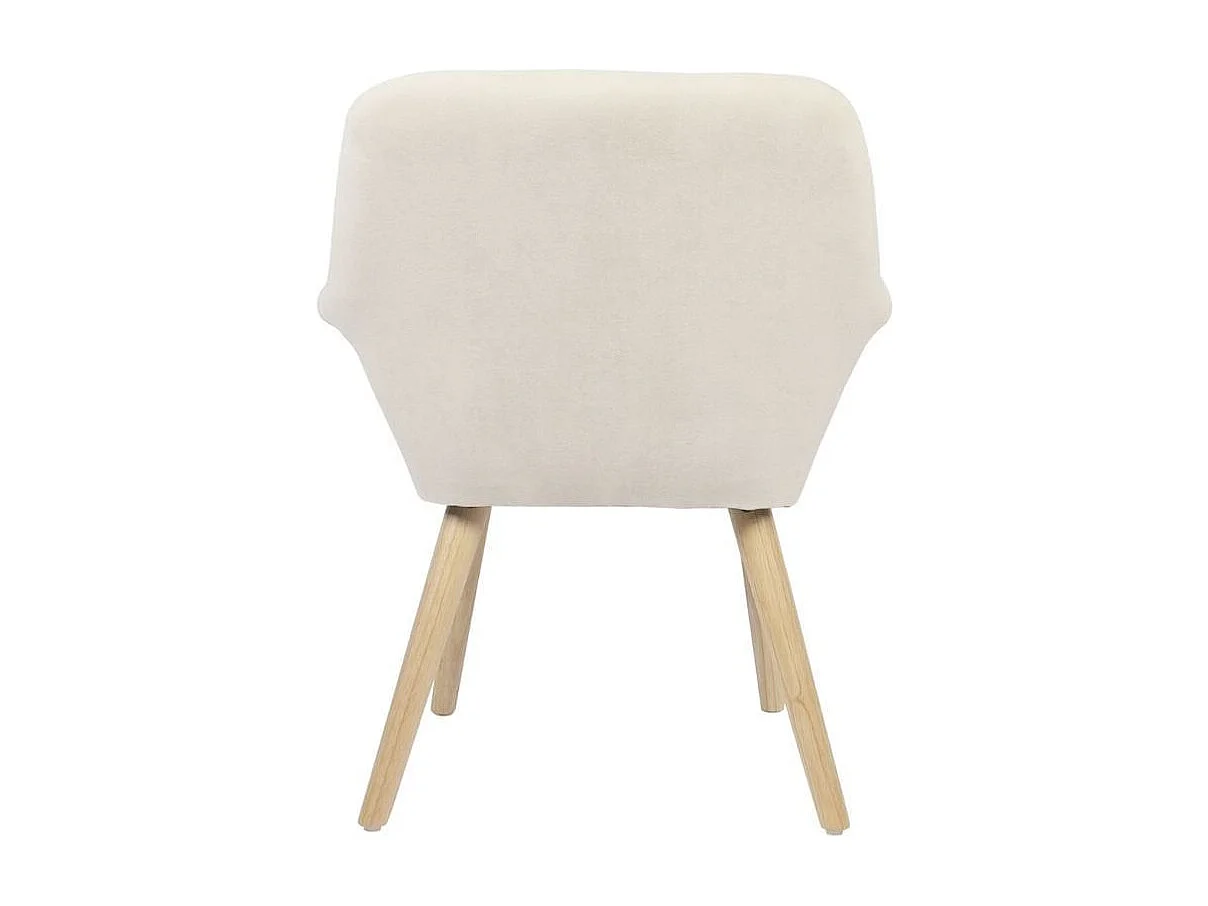 Pack de 2 sillas Nature acolchado microfibra beige 82x67,5x64 cm Adec