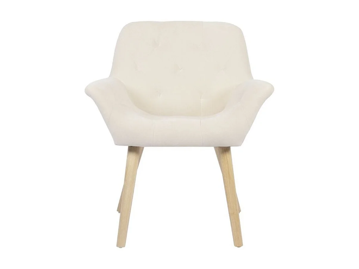 Pack de 2 sillas Nature acolchado microfibra beige 82x67,5x64 cm Adec