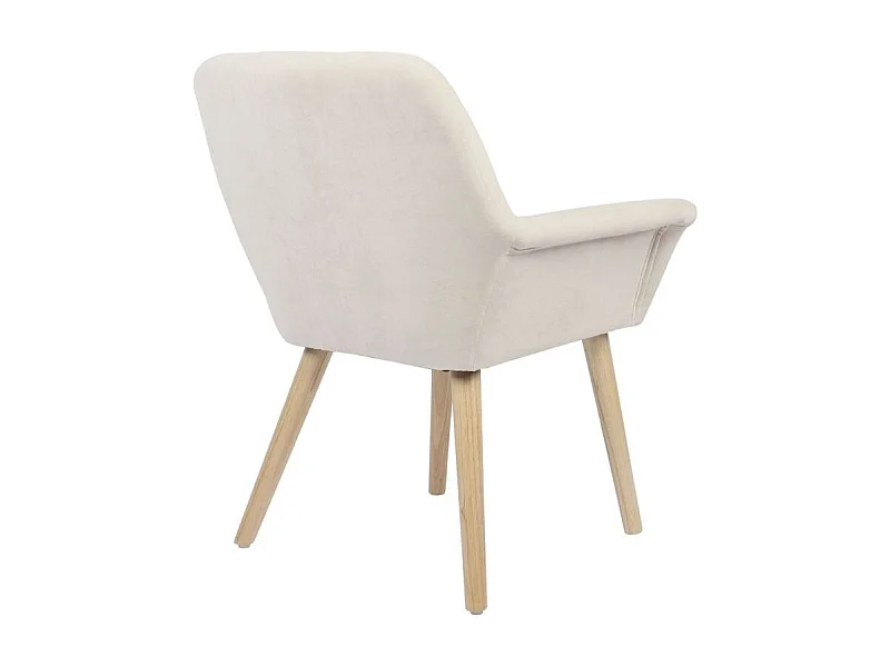 Pack de 2 sillas Nature acolchado microfibra beige 82x67,5x64 cm Adec