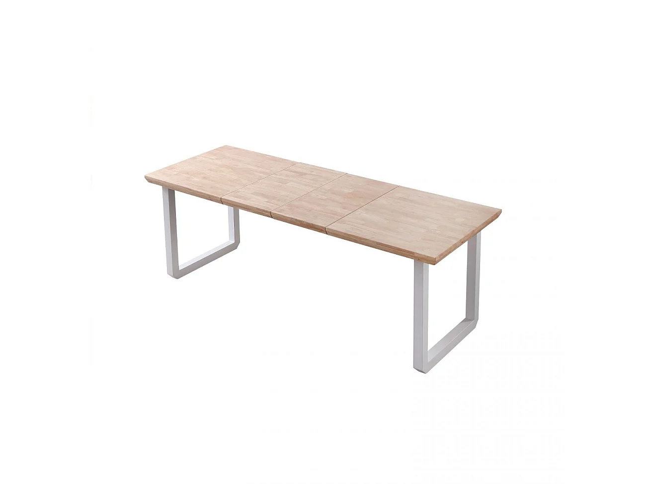 Mesa de comedor extensible Roma roble Nordish/blanco 77x140x80 cm Adec