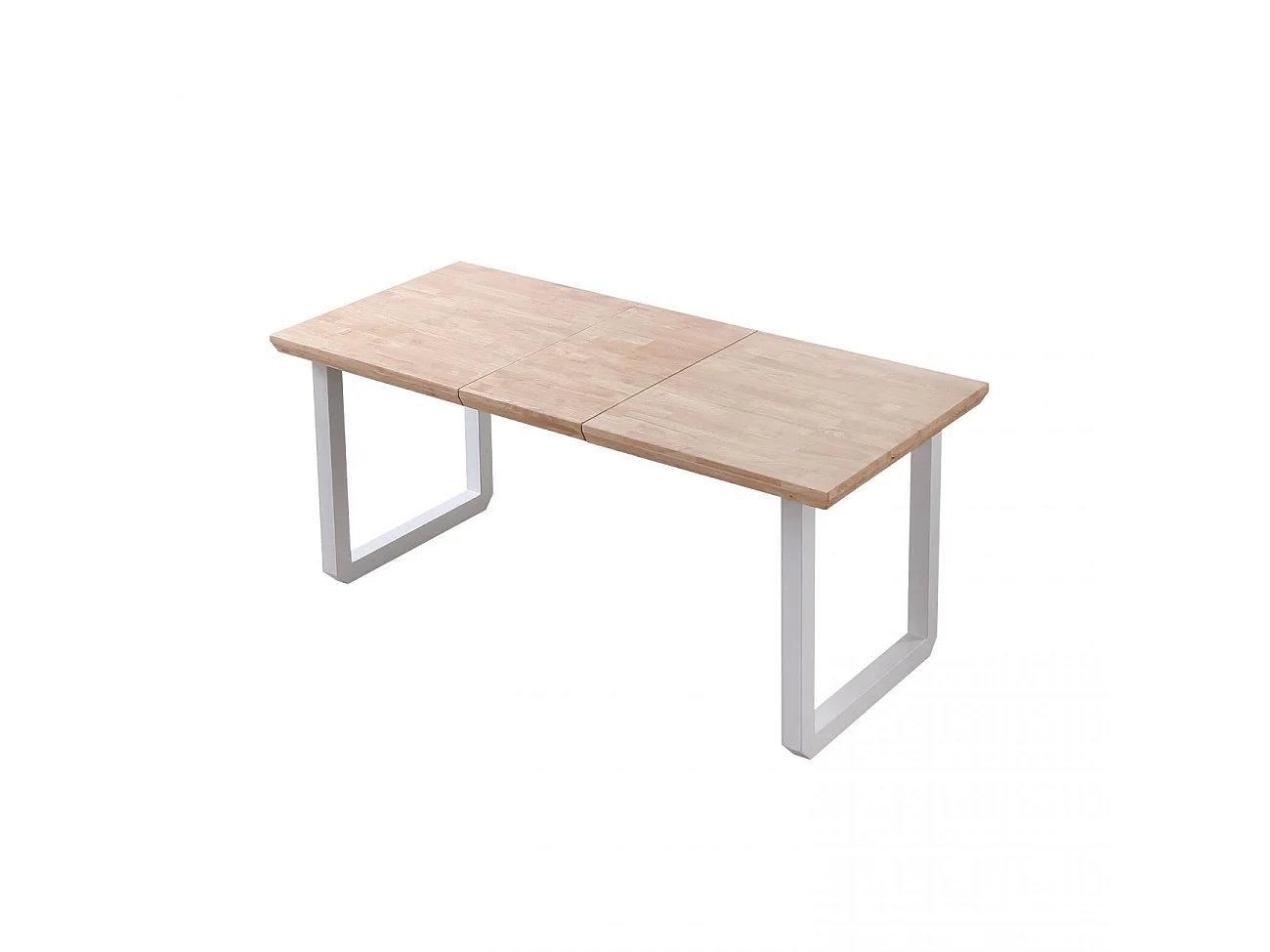 Mesa de comedor extensible Roma roble Nordish/blanco 77x140x80 cm Adec