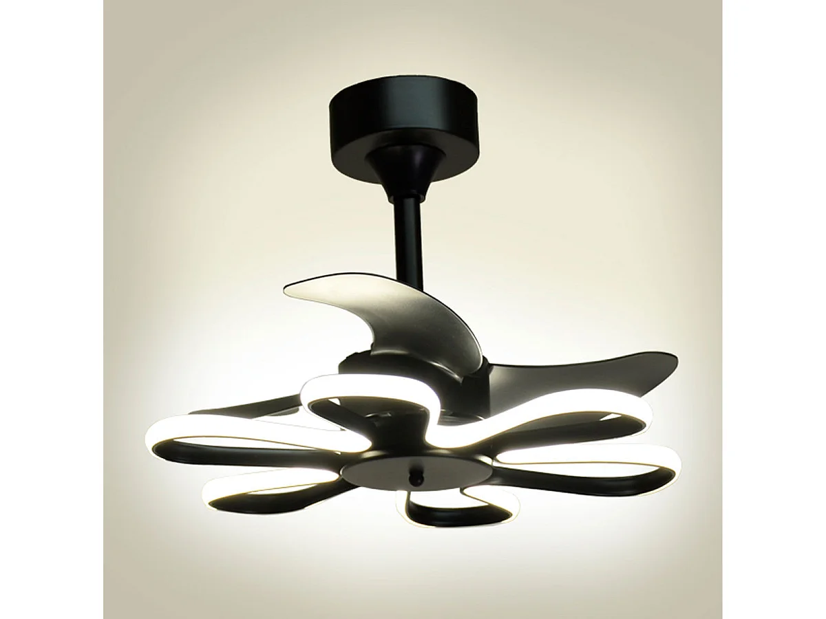 Ventilador de techo Enebro Bel Air DC LED 30+30W negro Ø53x41 cm