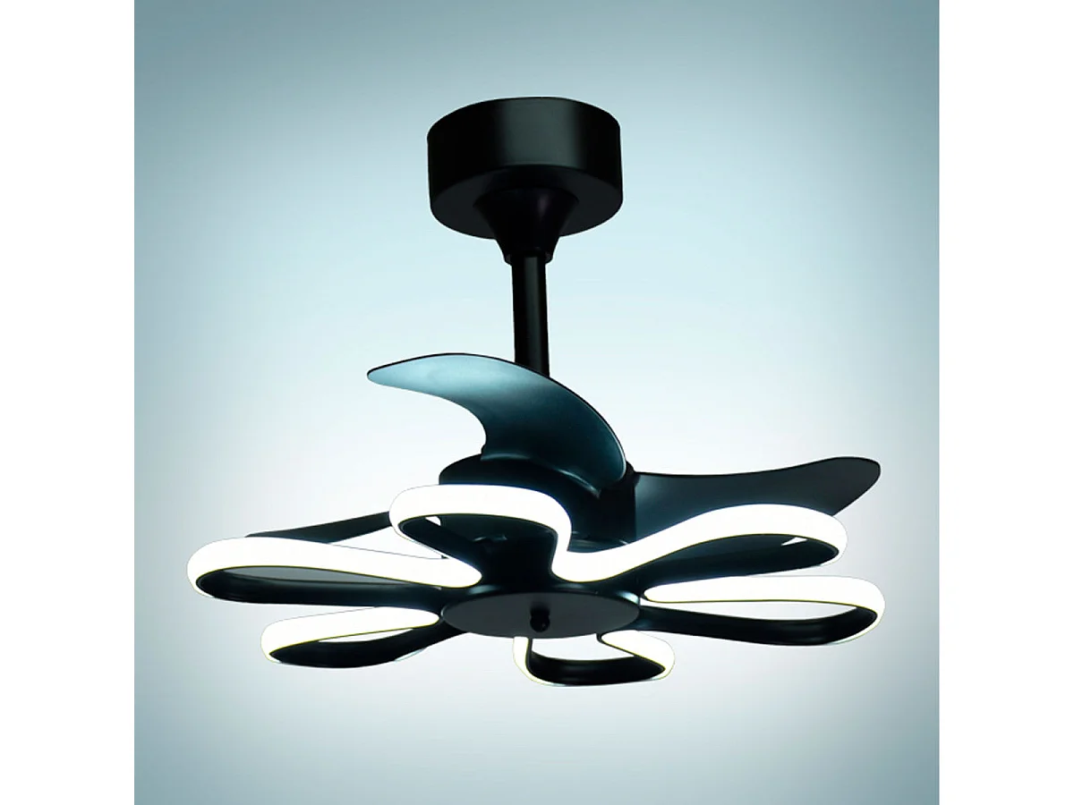 Ventilador de techo Enebro Bel Air DC LED 30+30W negro Ø53x41 cm