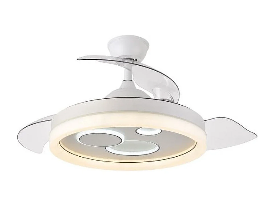 Ventilador de techo Dafne Bel Air 72W 4 aspas retráctiles blanco Ø108 cm