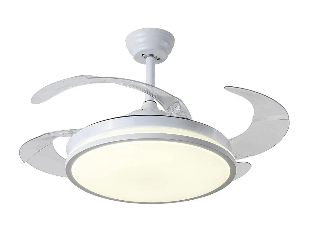 Ventilador de techo Toronto Bel Air 72W 4 aspas retráctiles mando a distancia blanco Ø108 cm