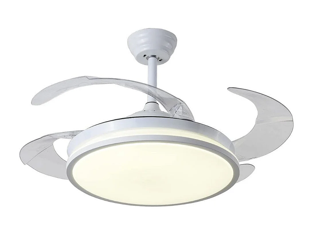 Ventilador de techo Toronto Bel Air 72W 4 aspas retráctiles mando a distancia blanco Ø108 cm