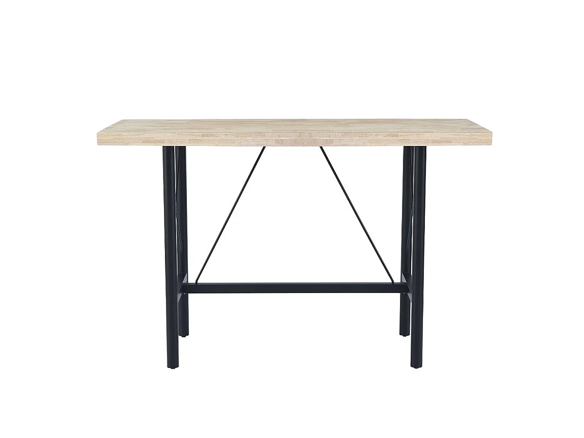 Mesa alta Tams diseño fijo nordish/negro 100x160x70cm Adec