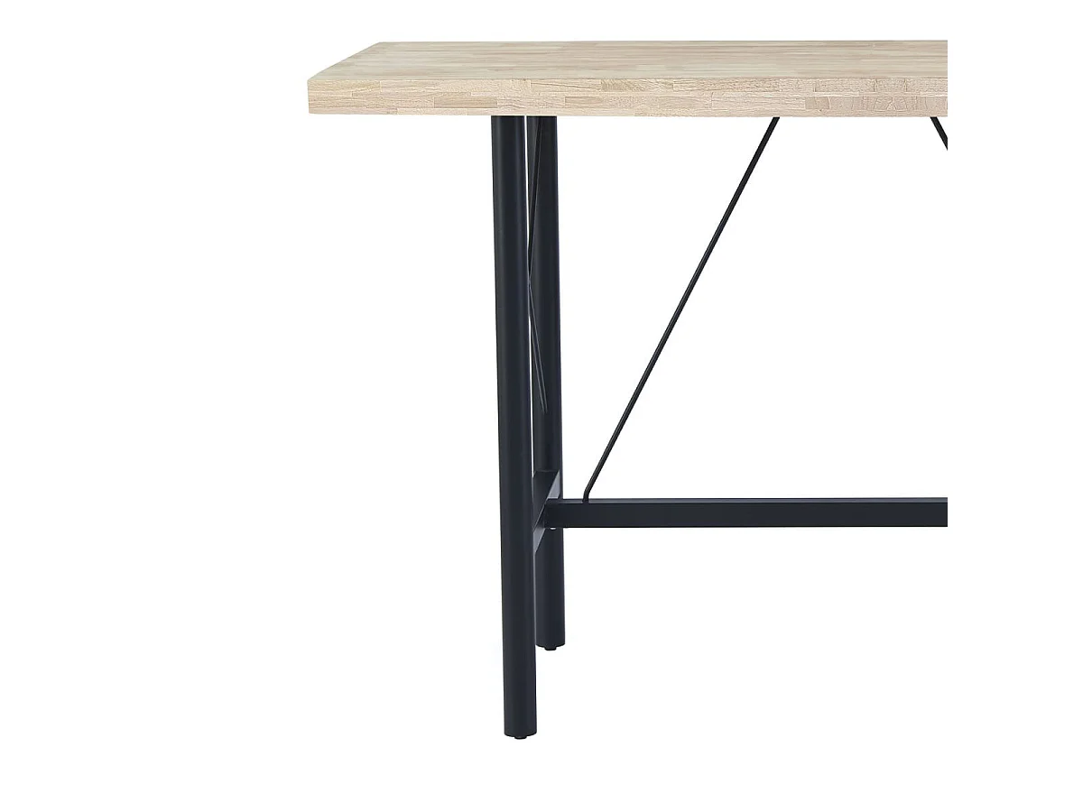Mesa alta Tams diseño fijo nordish/negro 100x160x70cm Adec