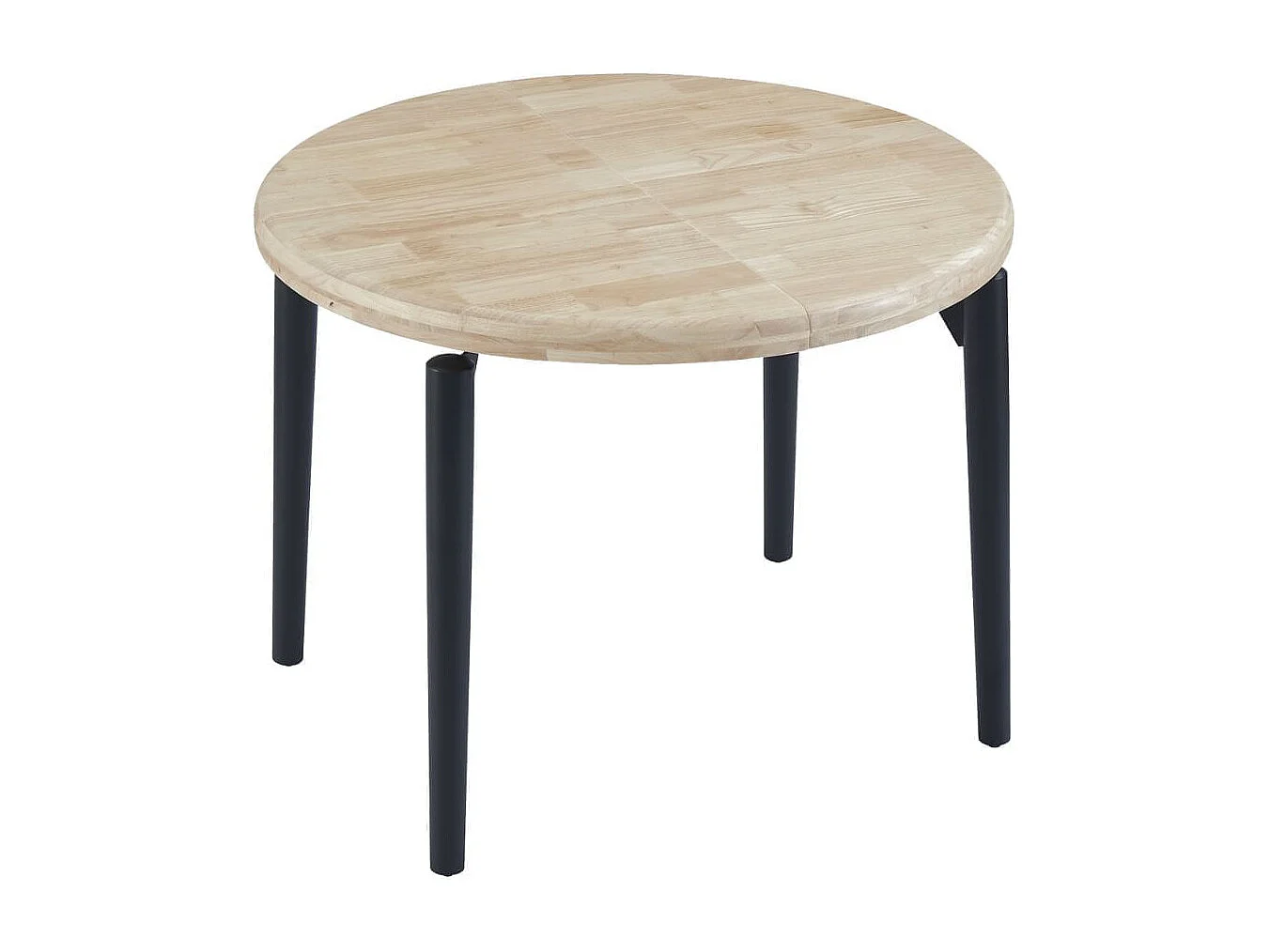 Mesa de comedor Moon extensible forma redonda nordish/negro Ø100-140-180x76 cm Adec