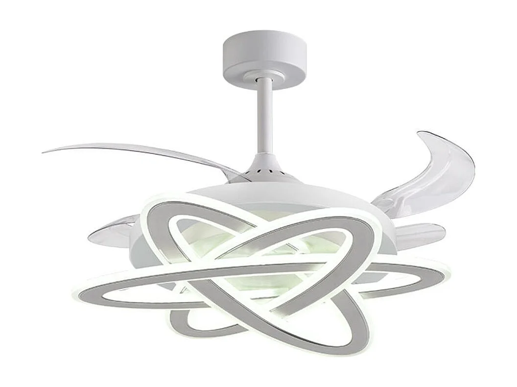 Ventilador de techo Saturno Bel Air 200W 4 aspas retráctiles con luz LED blanco Ø108 cm