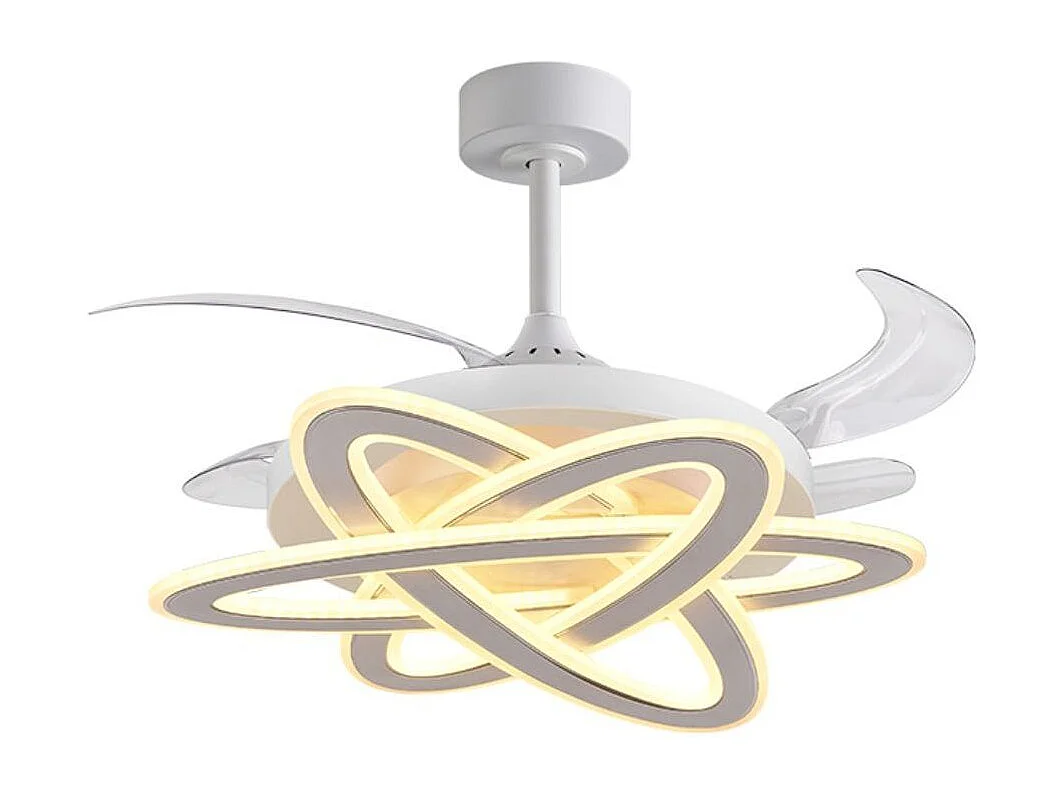 Ventilador de techo Saturno Bel Air 200W 4 aspas retráctiles con luz LED blanco Ø108 cm