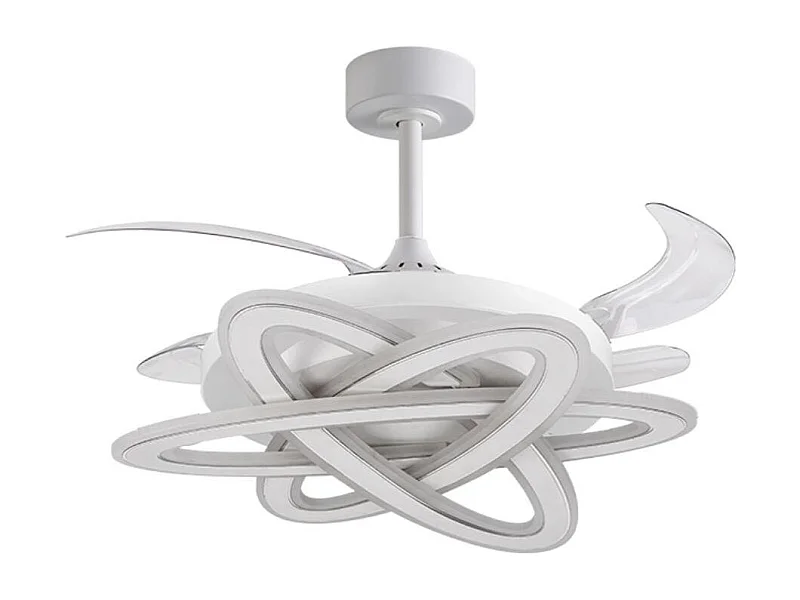 Ventilador de techo Saturno Bel Air 200W 4 aspas retráctiles con luz LED blanco Ø108 cm