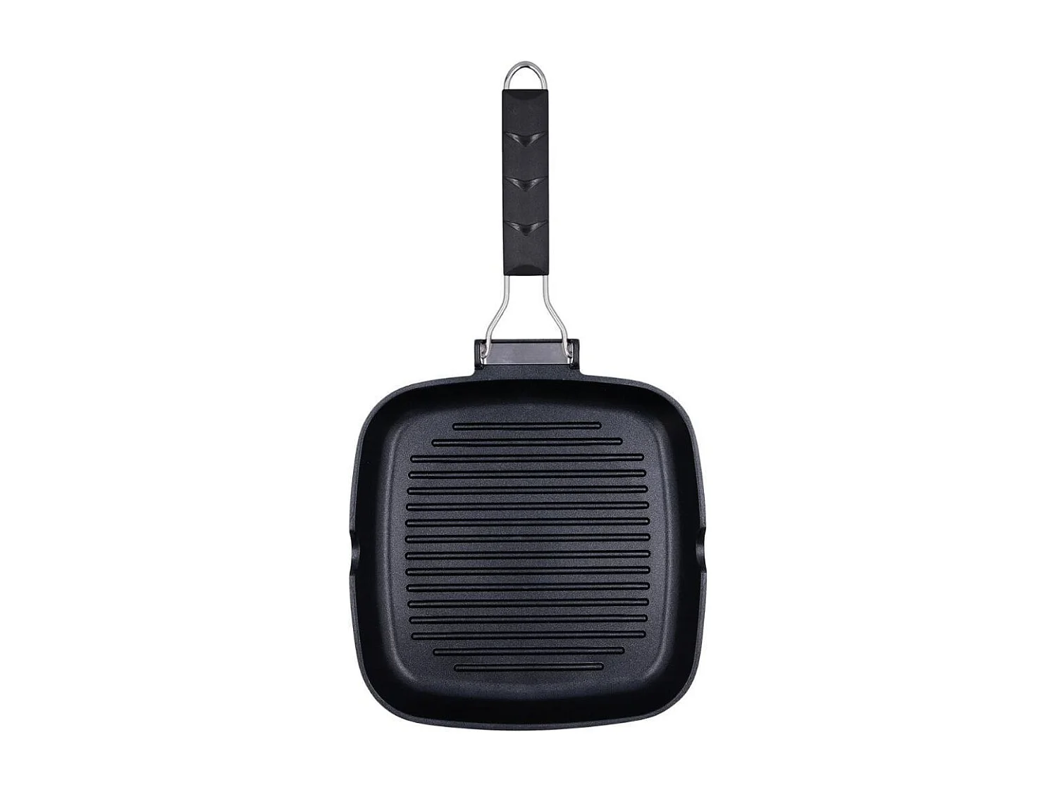 Asador Ebano Quid con asa plegable aluminio fundido 28 cm